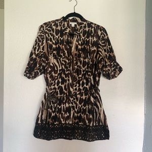 Charter Club leopard blouse